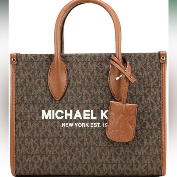 NWT Michael kors large Mirella logo tote bag with removable adjustable‎ strap - Picture 1 of 11